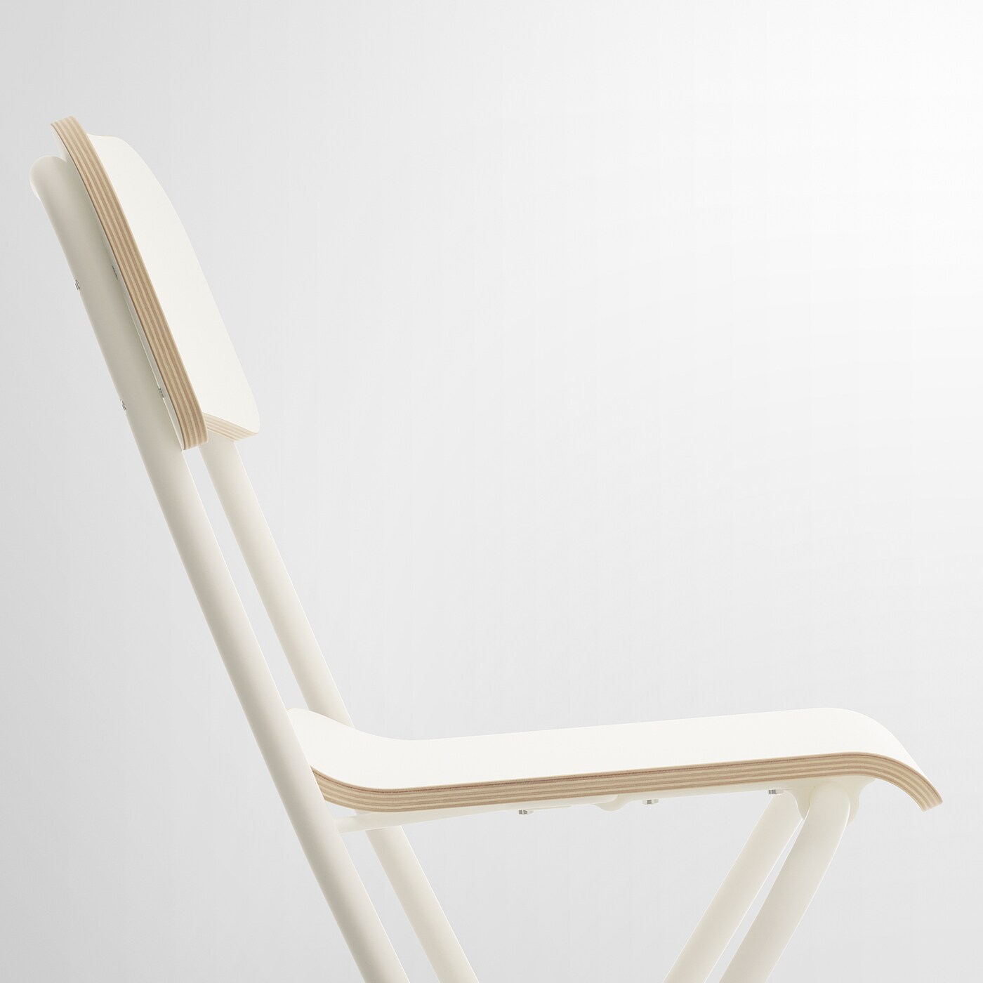 FRANKLIN bar stool with backrest, foldable white/white - IKEA