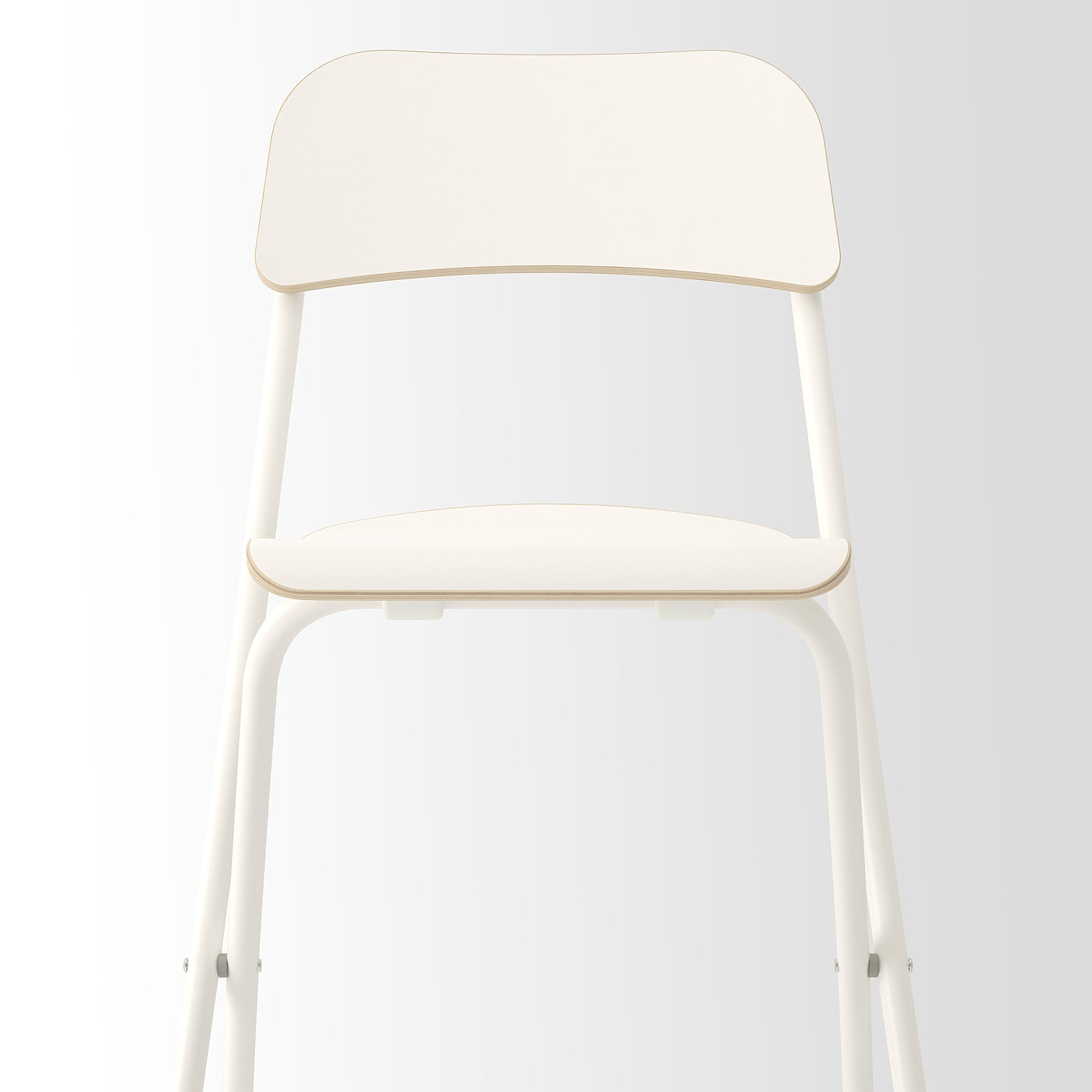 FRANKLIN bar stool with backrest, foldable white/white - IKEA