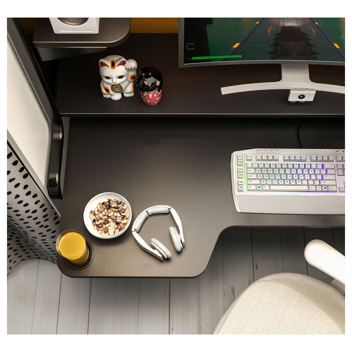 FREDDE gaming desk black - IKEA