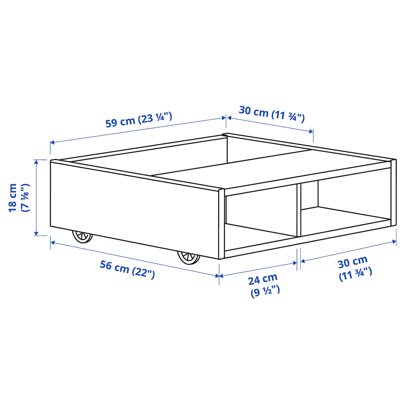 FREDVANG underbed storage/bedside table white - IKEA FREDVANG underbed storage/bedside table white - IKEA