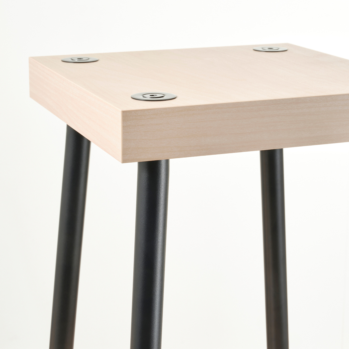 FRIDNÄS nesting tables with stools set of 4 black/birch effect - IKEA