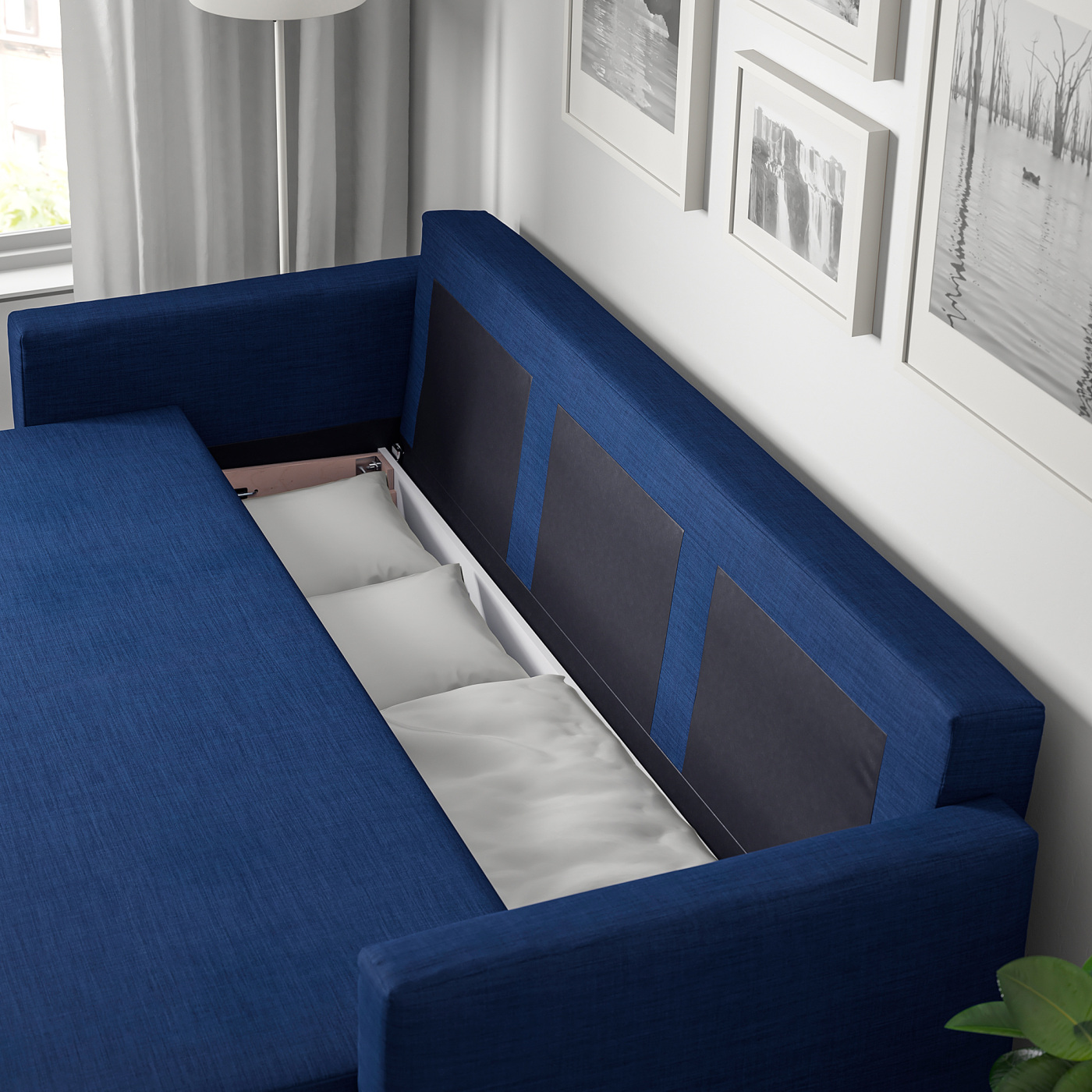 FRIHETEN 3-seat sofa-bed Skiftebo blue - IKEA