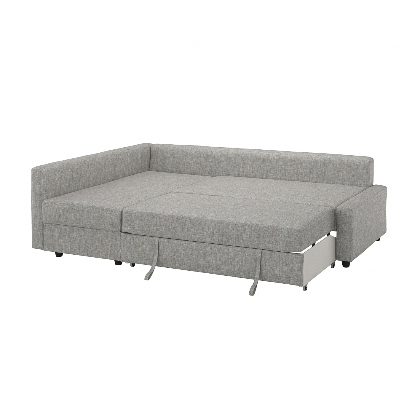 FRIHETEN corner sofa-bed with storage Faringe light grey - IKEA