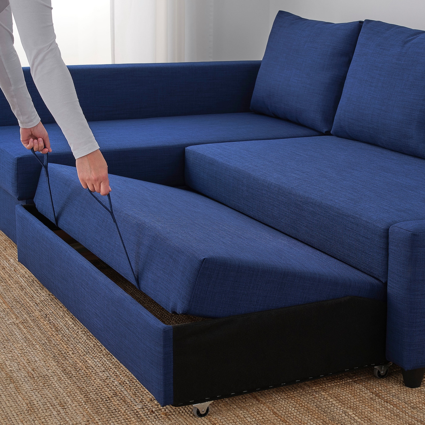 Ikea corner sofa with storage discount