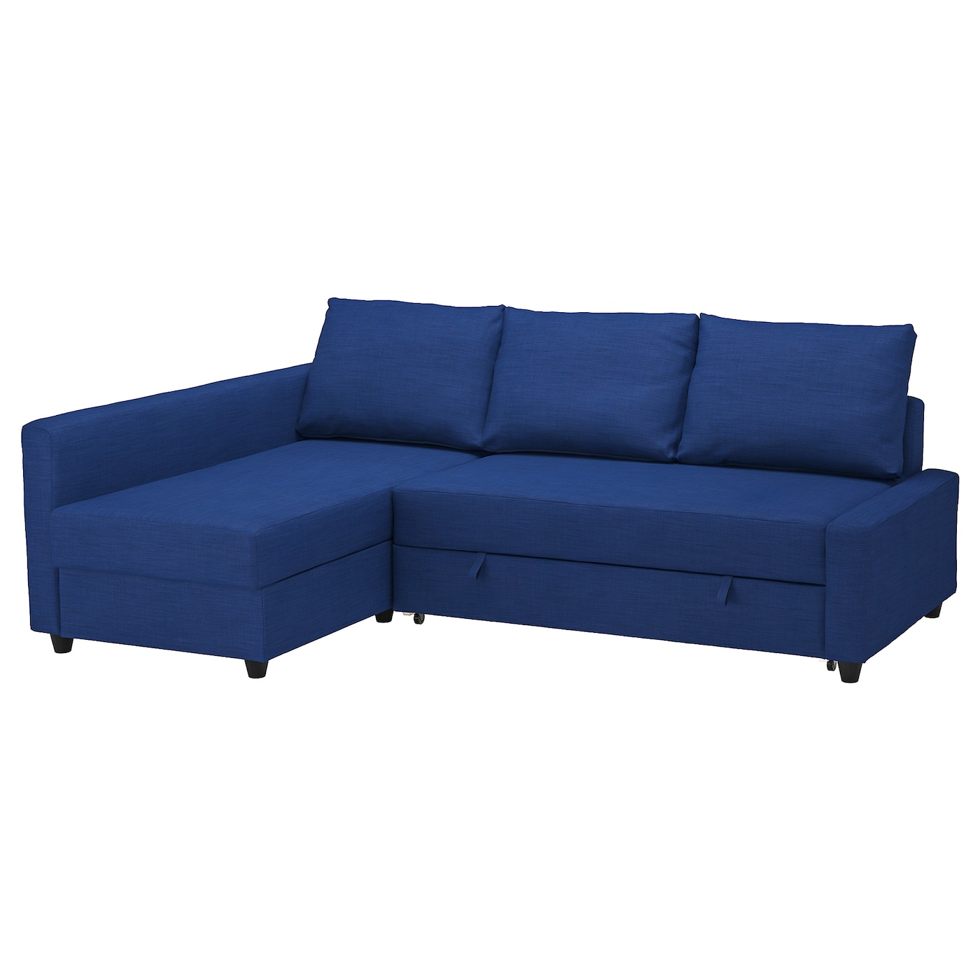 FRIHETEN corner sofa bed with storage Skiftebo blue IKEA