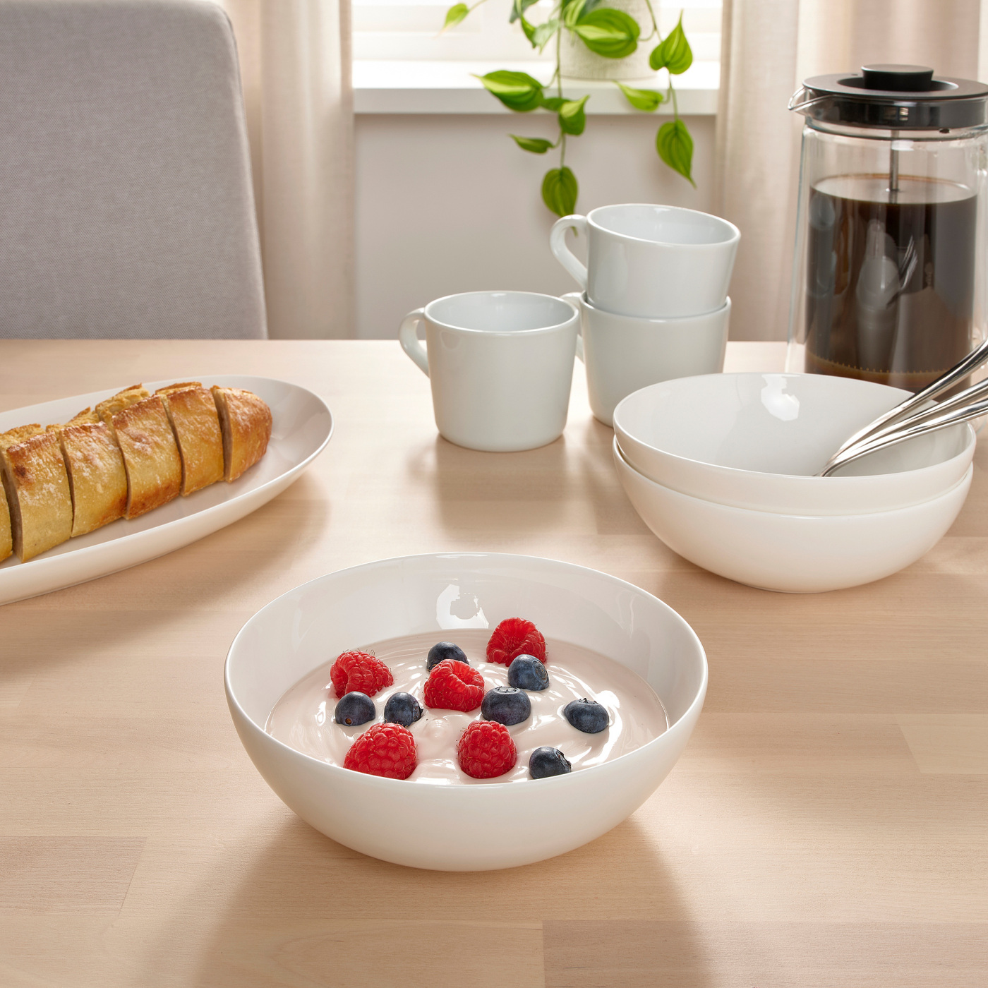 FRÖJDEFULL deep plate white - IKEA