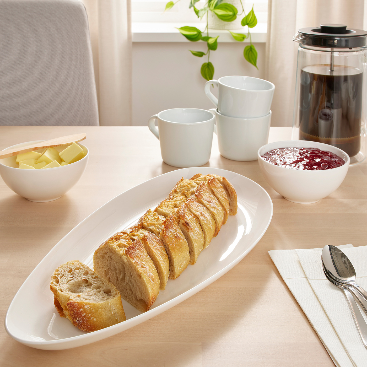 FRÖJDEFULL serving plate white - IKEA