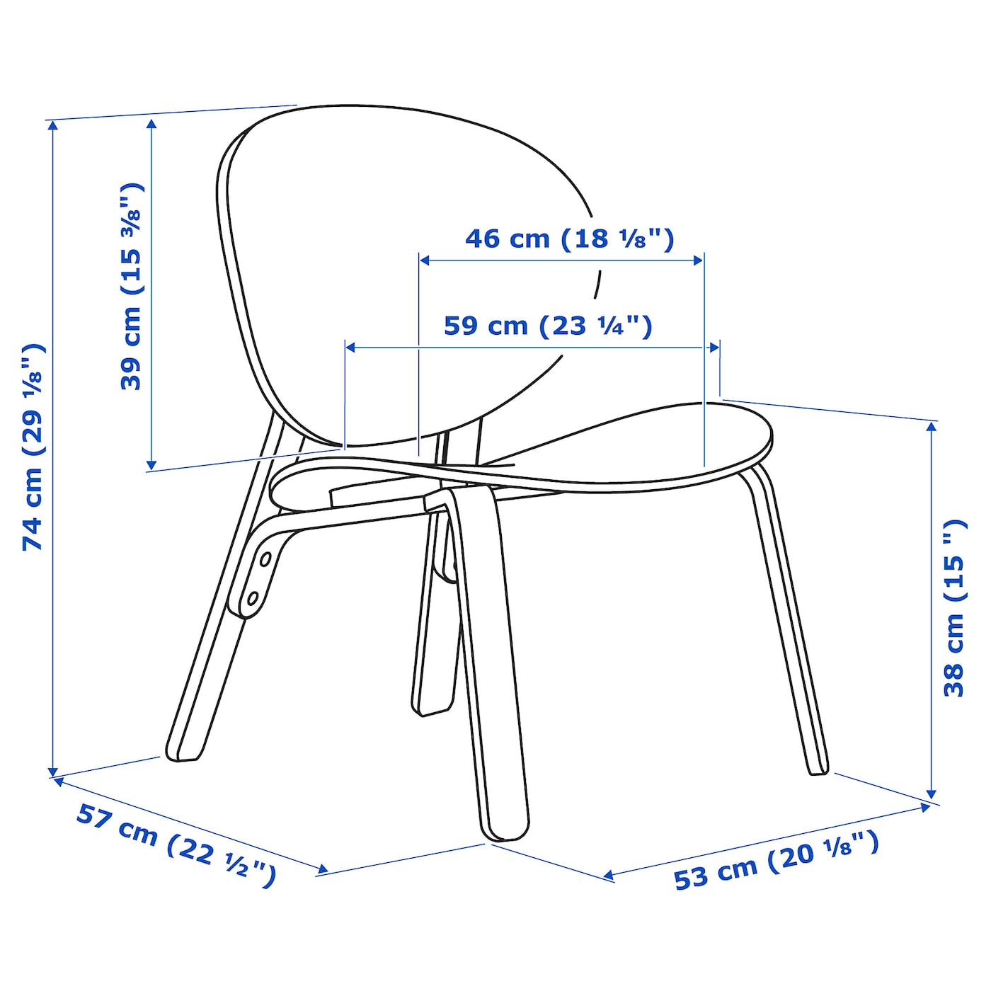 FRÖSET easy chair black stained oak veneer - IKEA