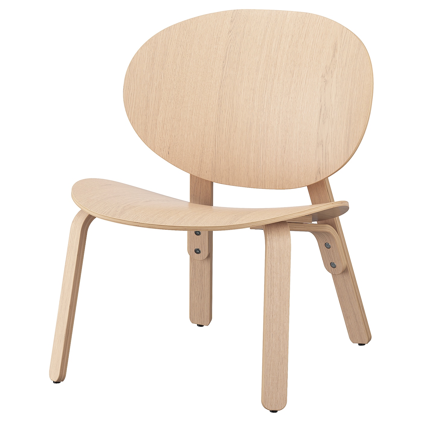 FRÖSET easy chair white stained oak veneer - IKEA