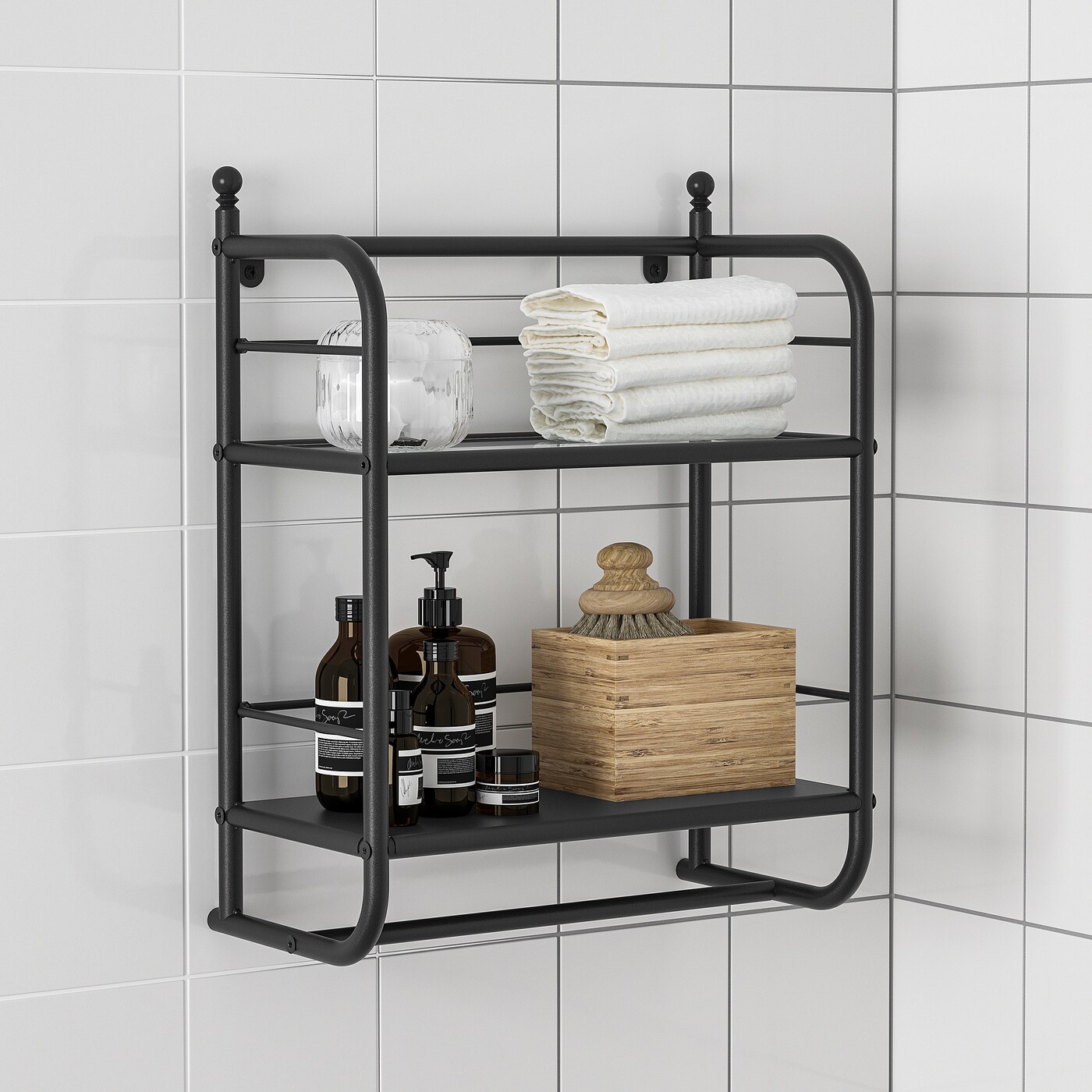 FRÖSJÖN wall shelf black - IKEA
