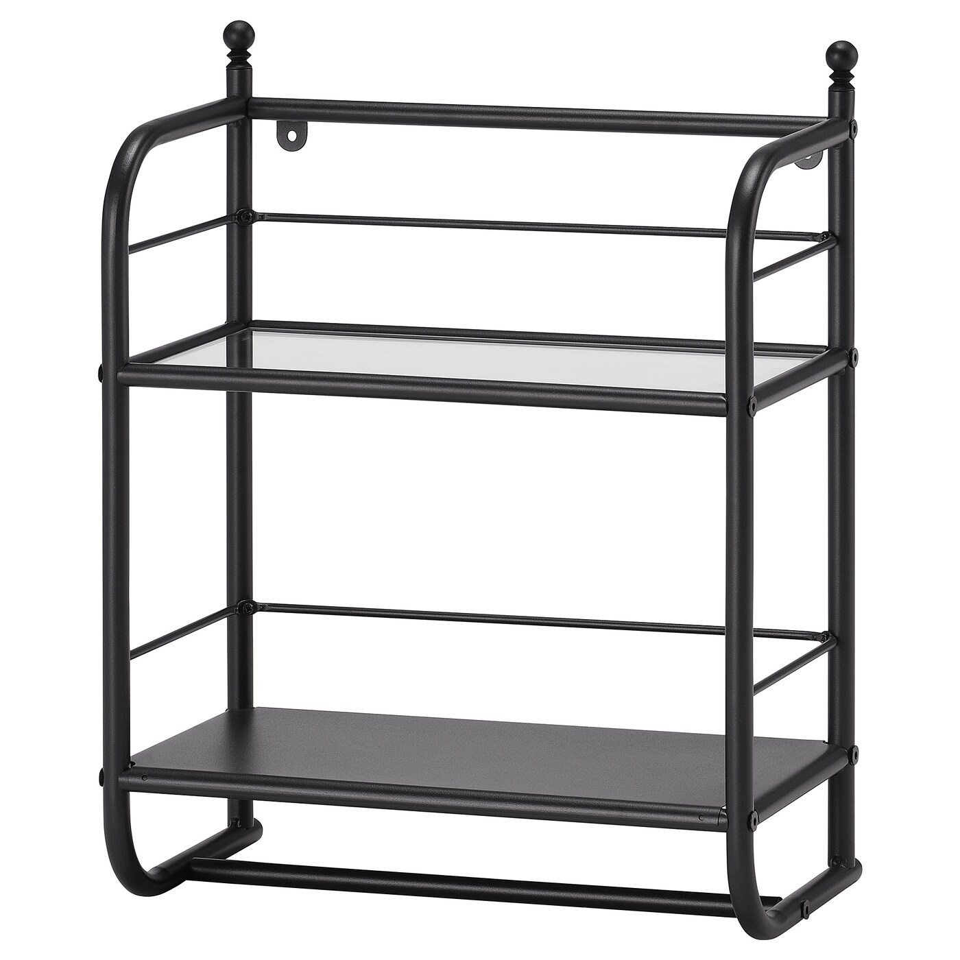 FRÖSJÖN wall shelf black - IKEA