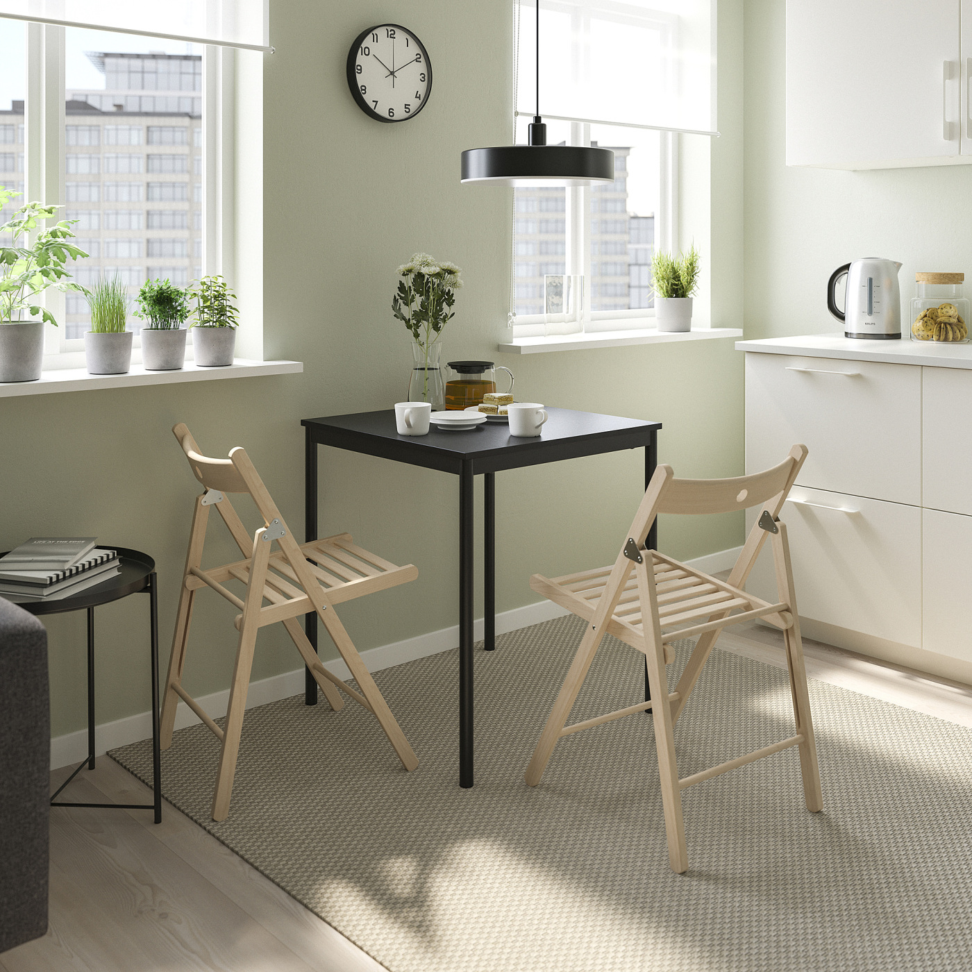 【IKEA FRÖSÖVI折りたたみチェア／2脚セット・ダークブラウン】 FRÖSVI folding chair beech - IKEA