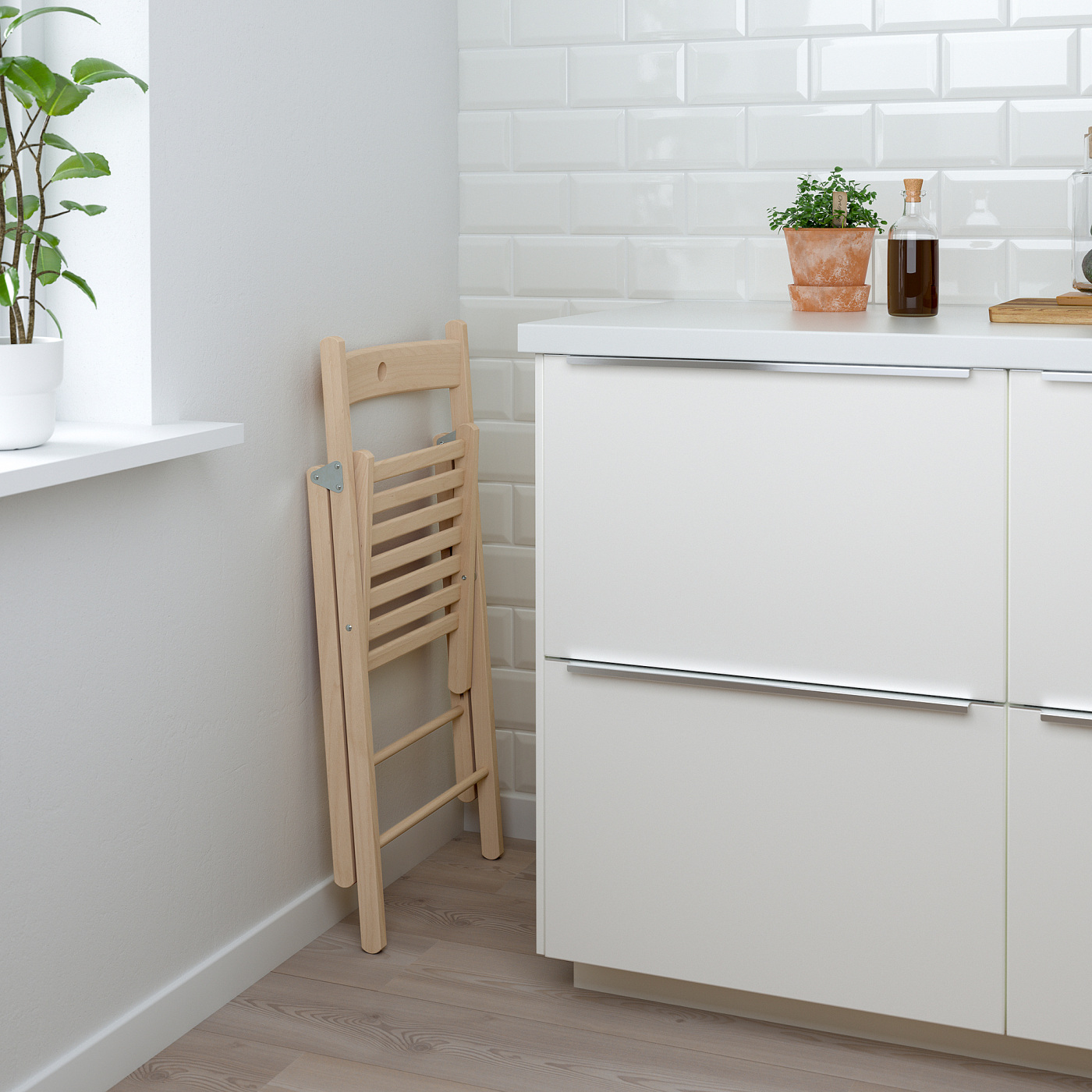 FRÖSVI folding chair beech - IKEA