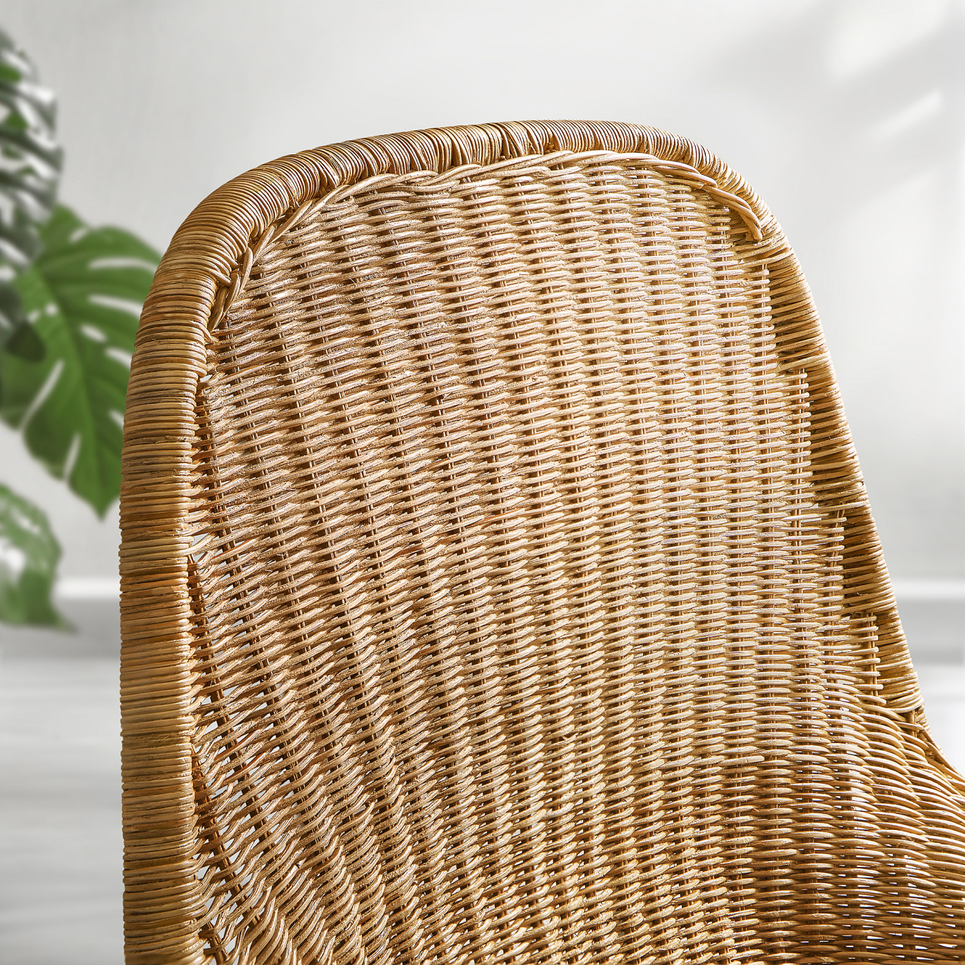 FRYKSÅS armchair and footstool rattan/Risane natural - IKEA