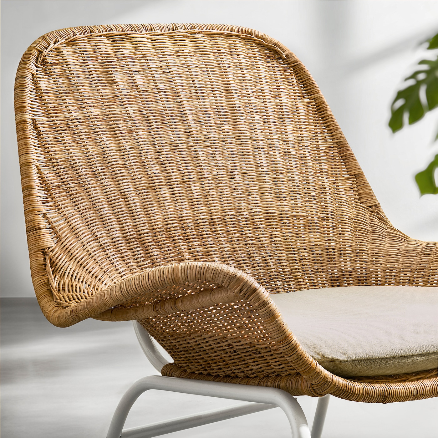 FRYKSÅS armchair with cushion rattan/Risane natural - IKEA