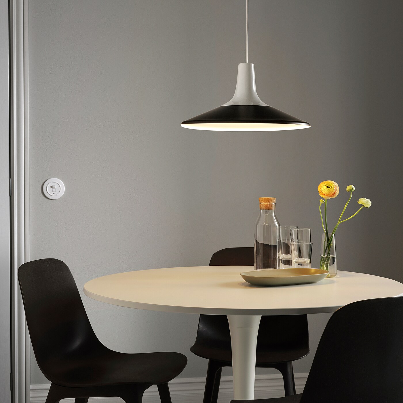 FYRTIOFYRA pendant lamp white/black - IKEA