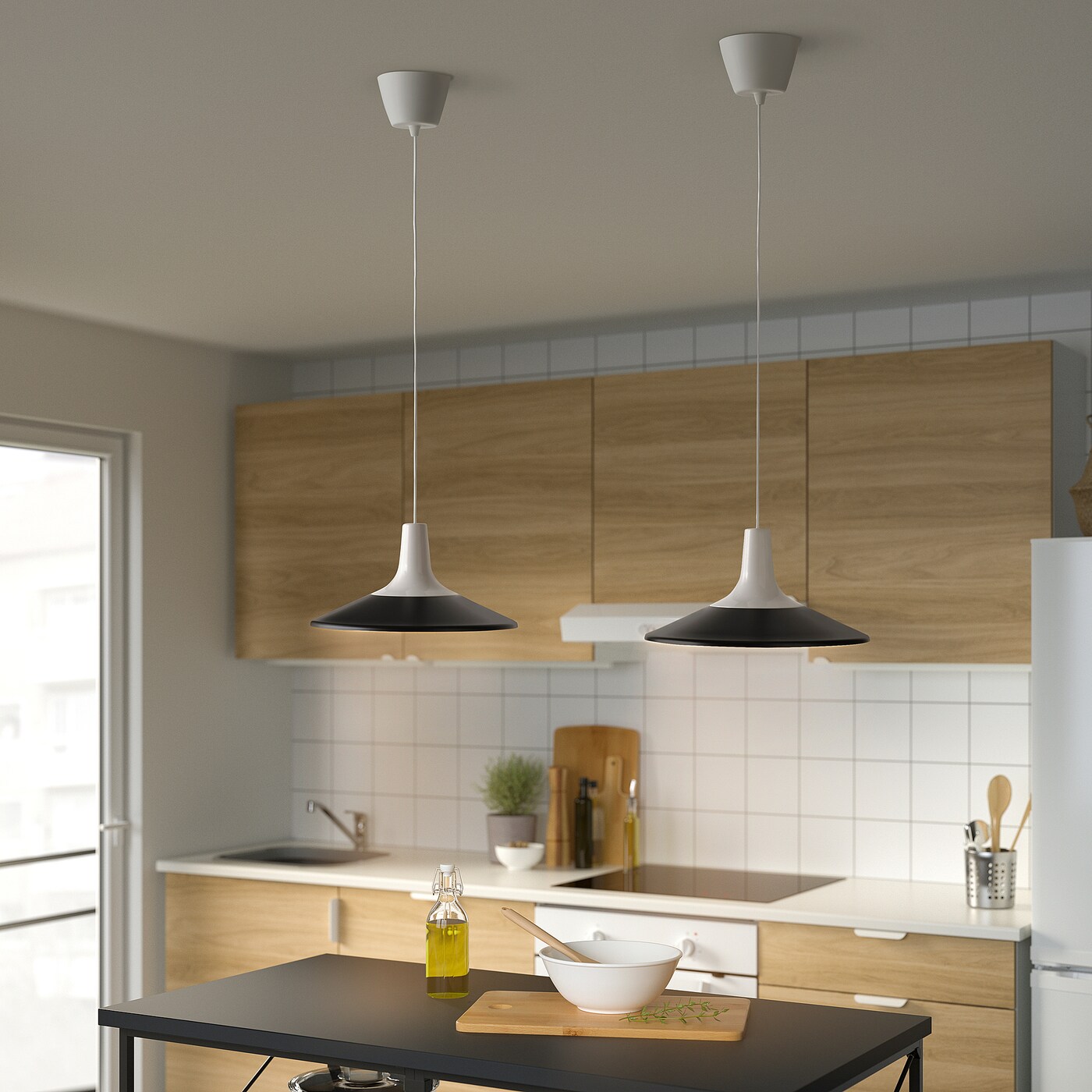 FYRTIOFYRA pendant lamp white/black - IKEA