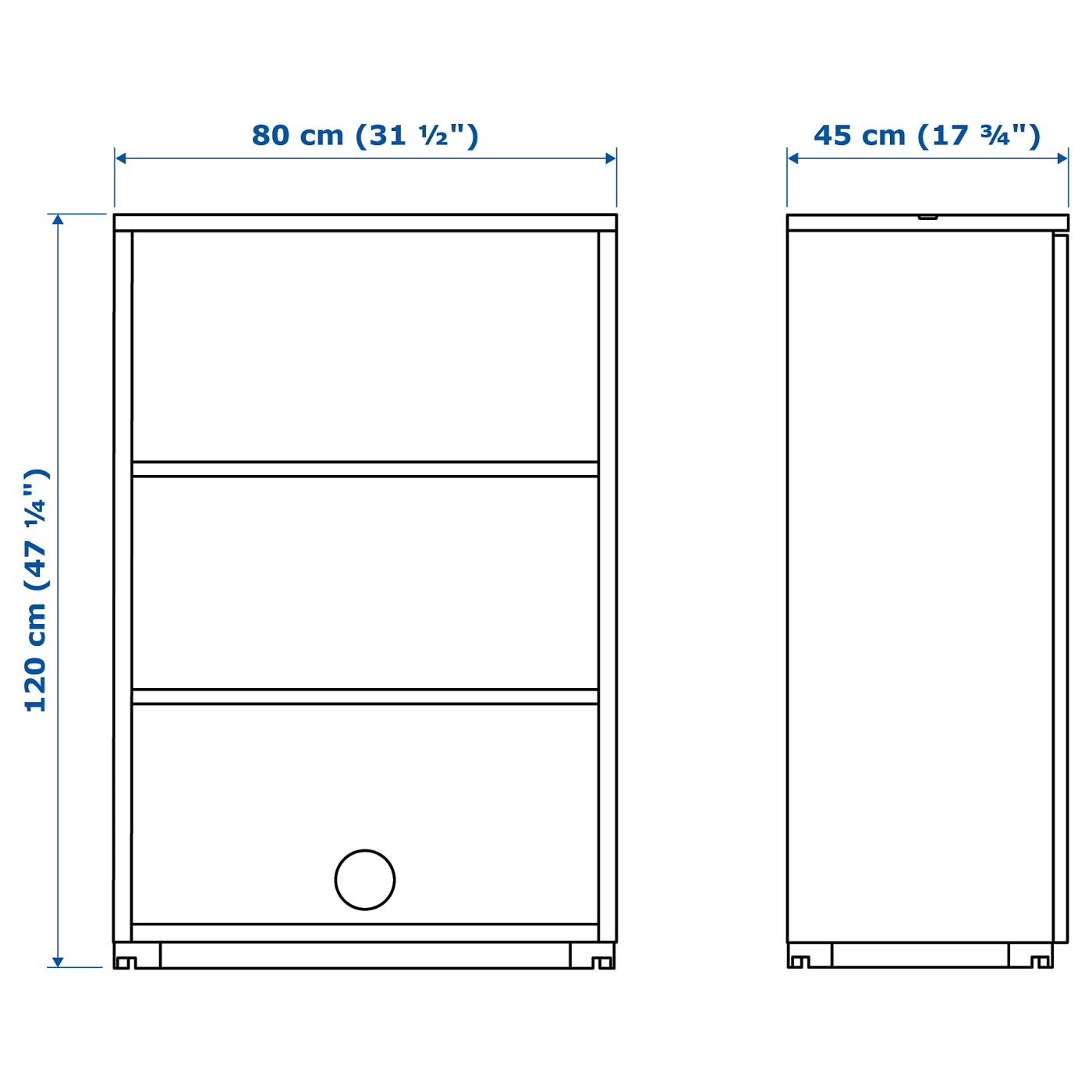 GALANT shelf unit white stained oak veneer - IKEA