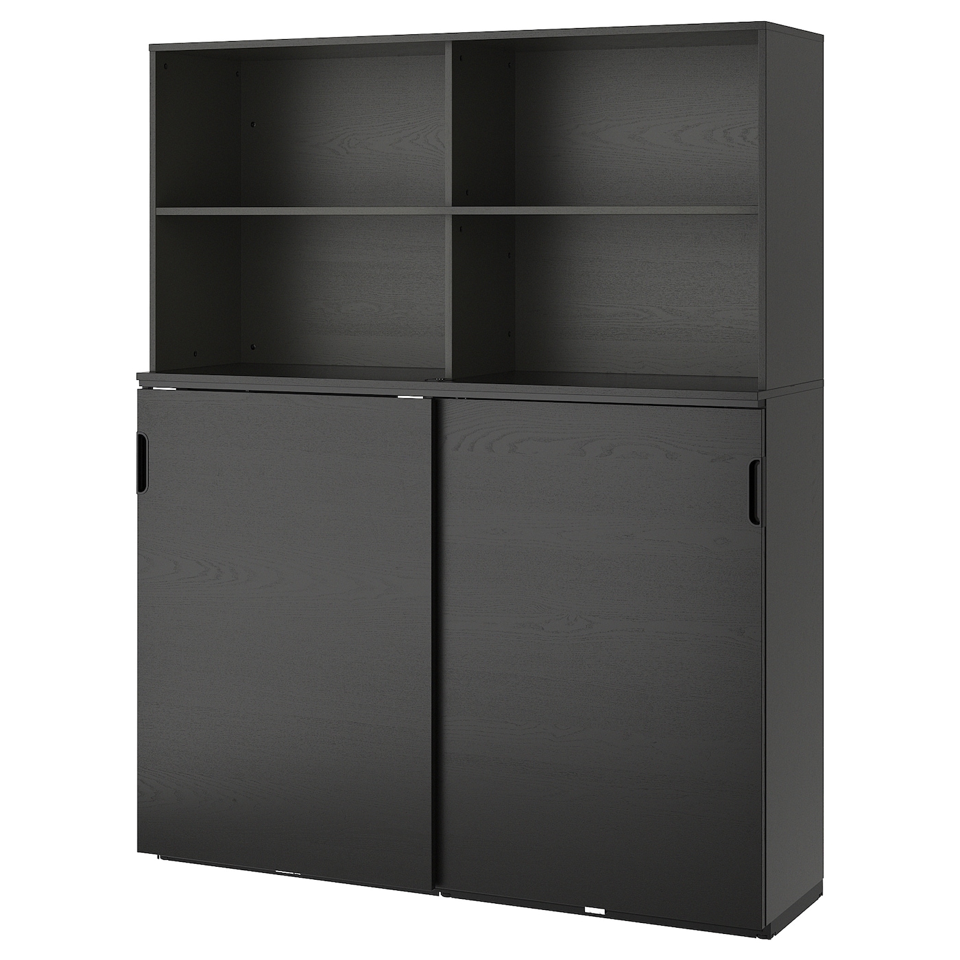 GALANT storage combination w sliding doors black stained ash GALANT storage combination w sliding doors black stained ash