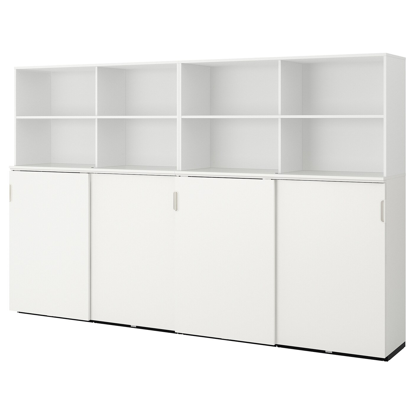 GALANT storage combination w sliding doors white - IKEA