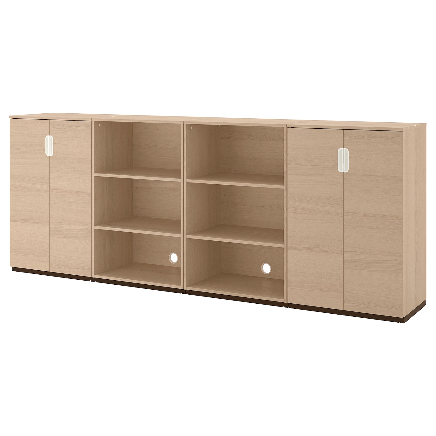 GALANT storage combination white stained oak veneer - IKEA