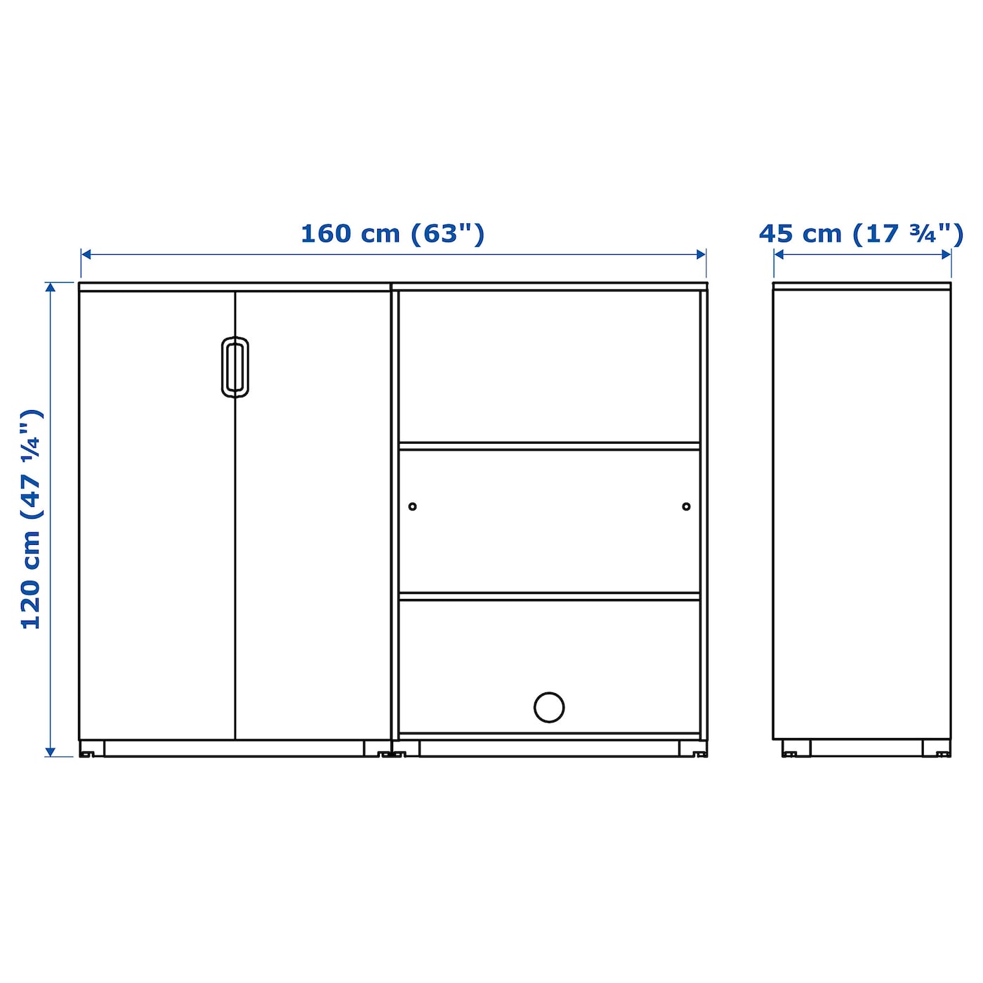 GALANT storage combination white - IKEA