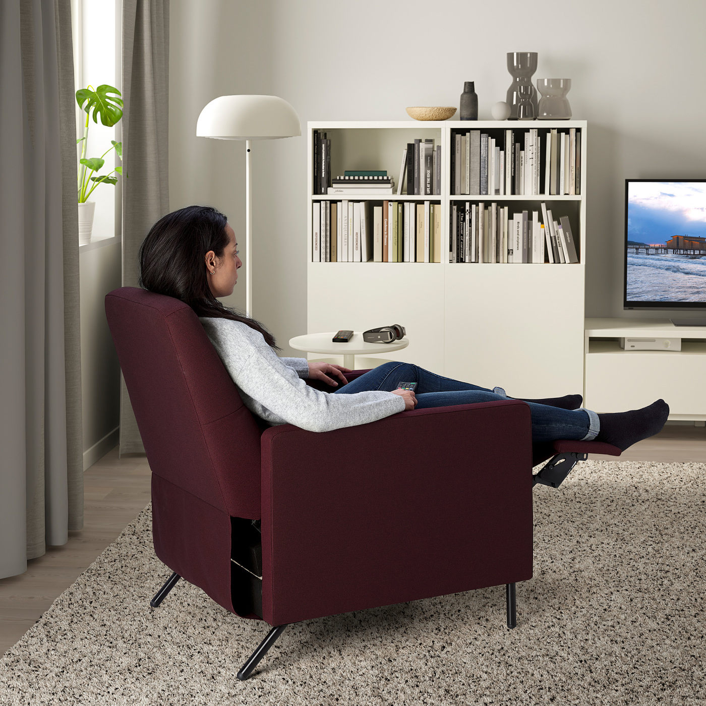 IKEA GISTAD リクライニングチェア GISTAD Recliner GISTAD recliner Bomstad black - IKEA