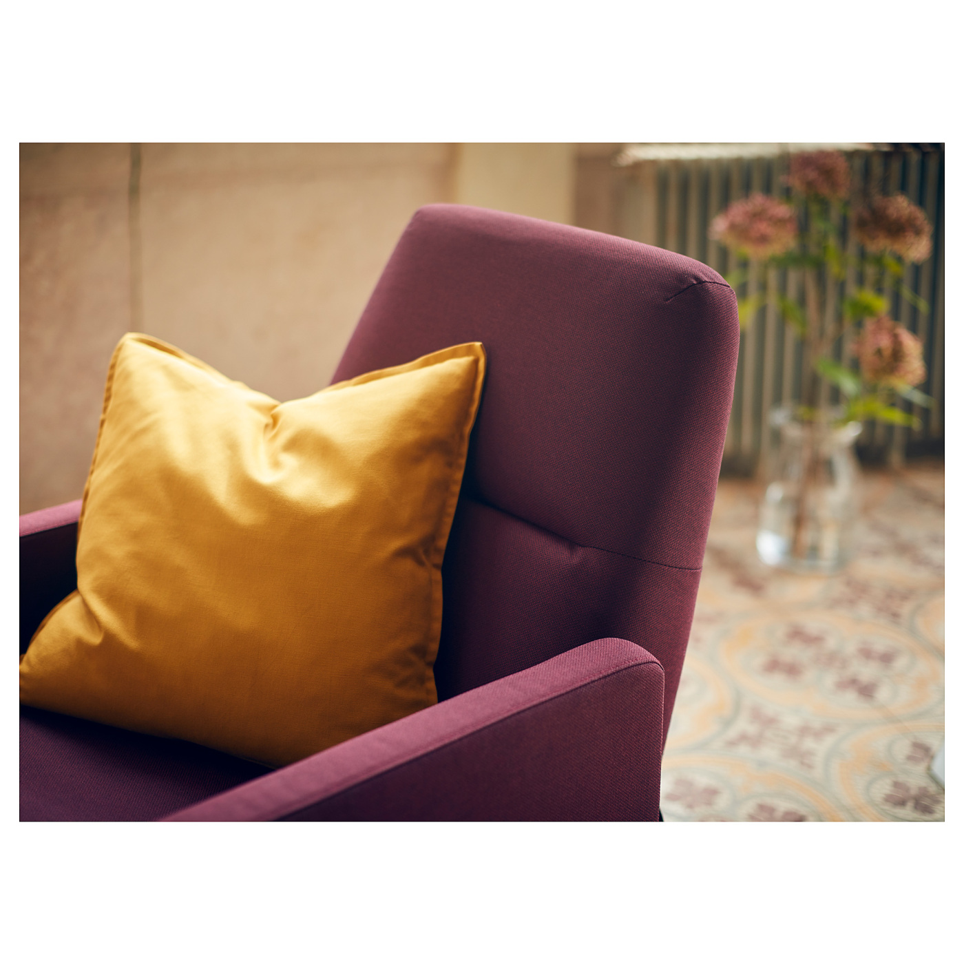 GISTAD recliner Idekulla dark red - IKEA