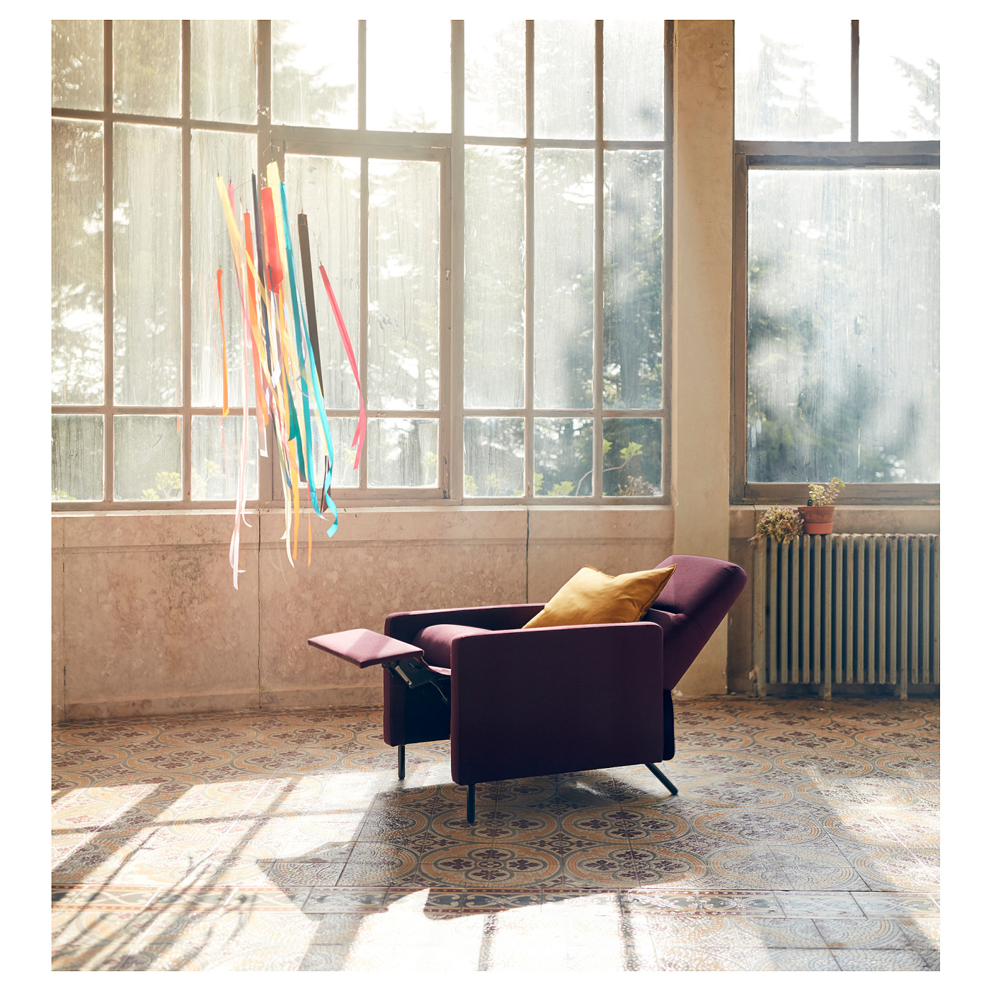 IKEA家具 GISTAD recliner Idekulla dark red - IKEA