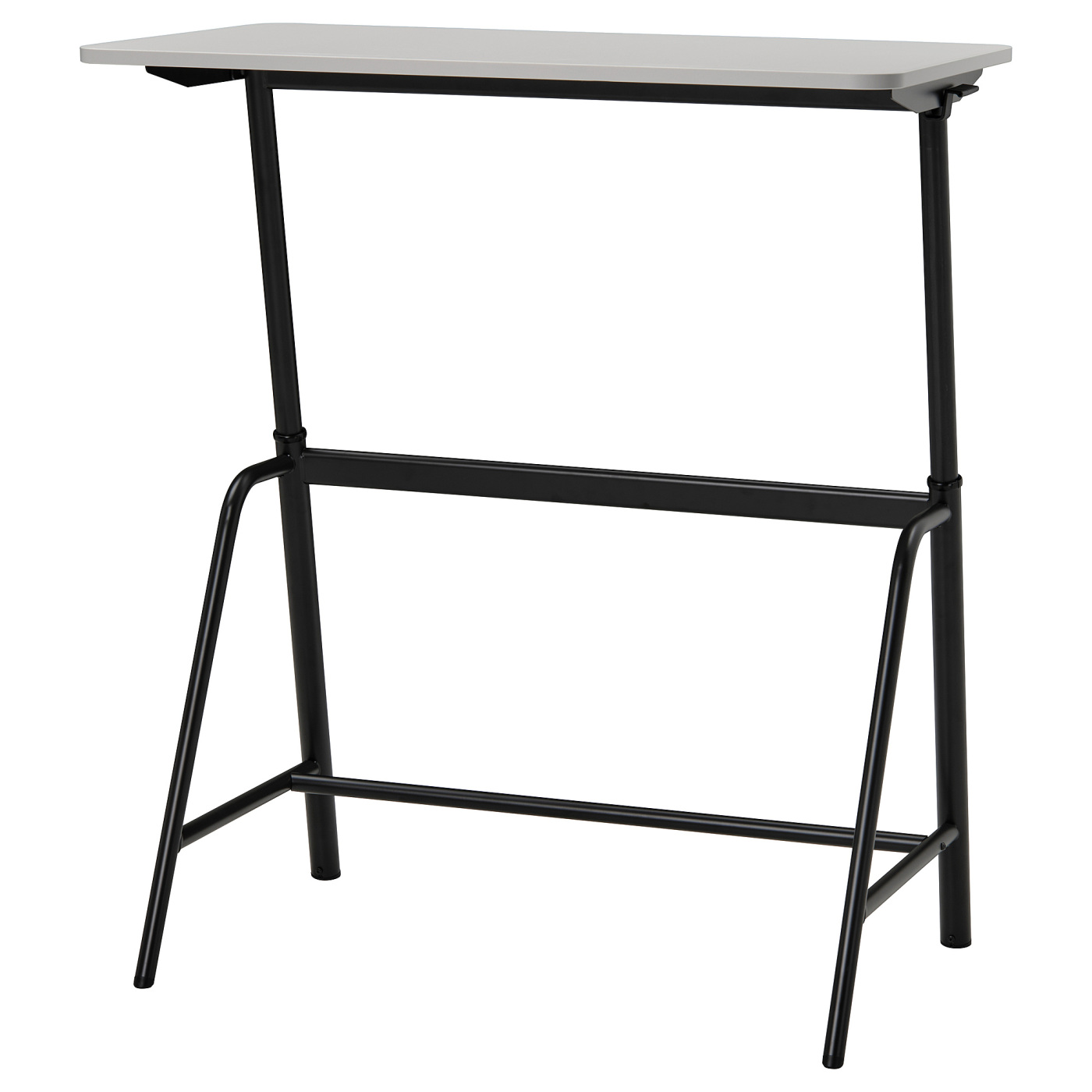GLADHÖJDEN desk sit/stand light grey/anthracite - IKEA