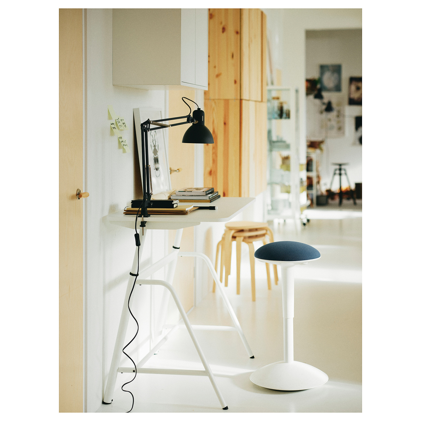 GLADHÖJDEN desk sit/stand white - IKEA