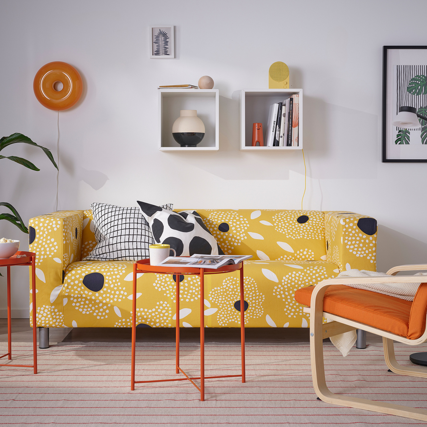GLADOM tray table bright orange - IKEA