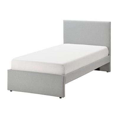 KOPARDAL bed frame grey/Lönset - IKEA