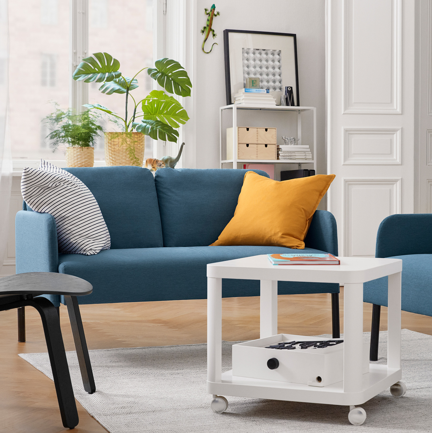 その他 GLOSTAD 2-seat sofa, Knisa medium blue GLOSTAD 2-seat sofa Knisa medium blue - IKEA