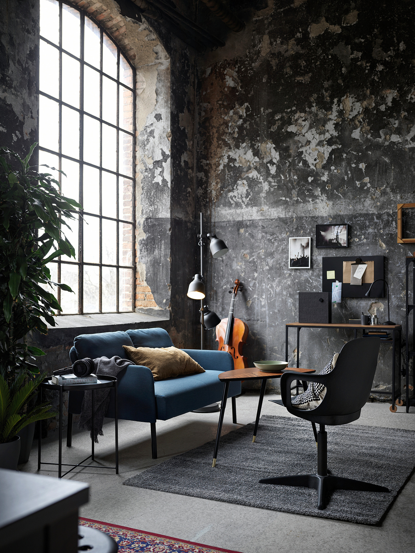 GLOSTAD 2-seat sofa Knisa medium blue - IKEA