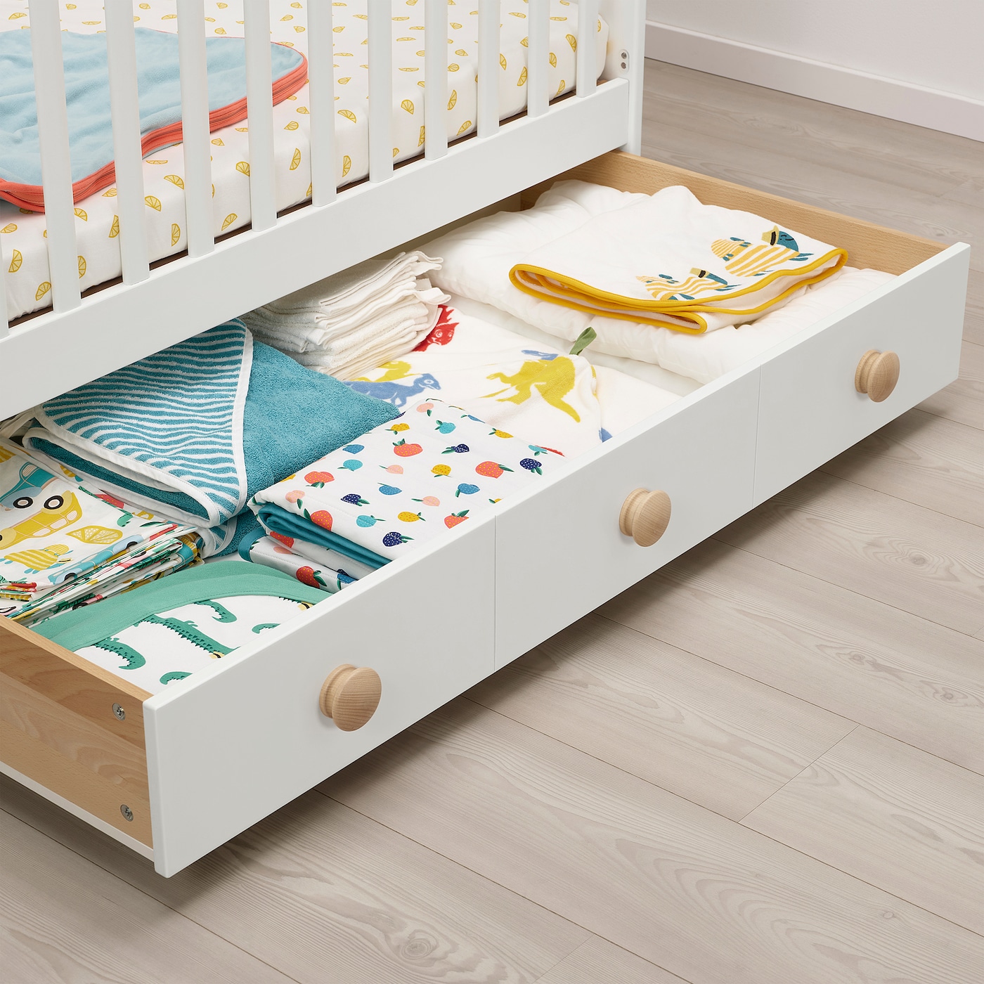 Cot with drawers on side hotsell