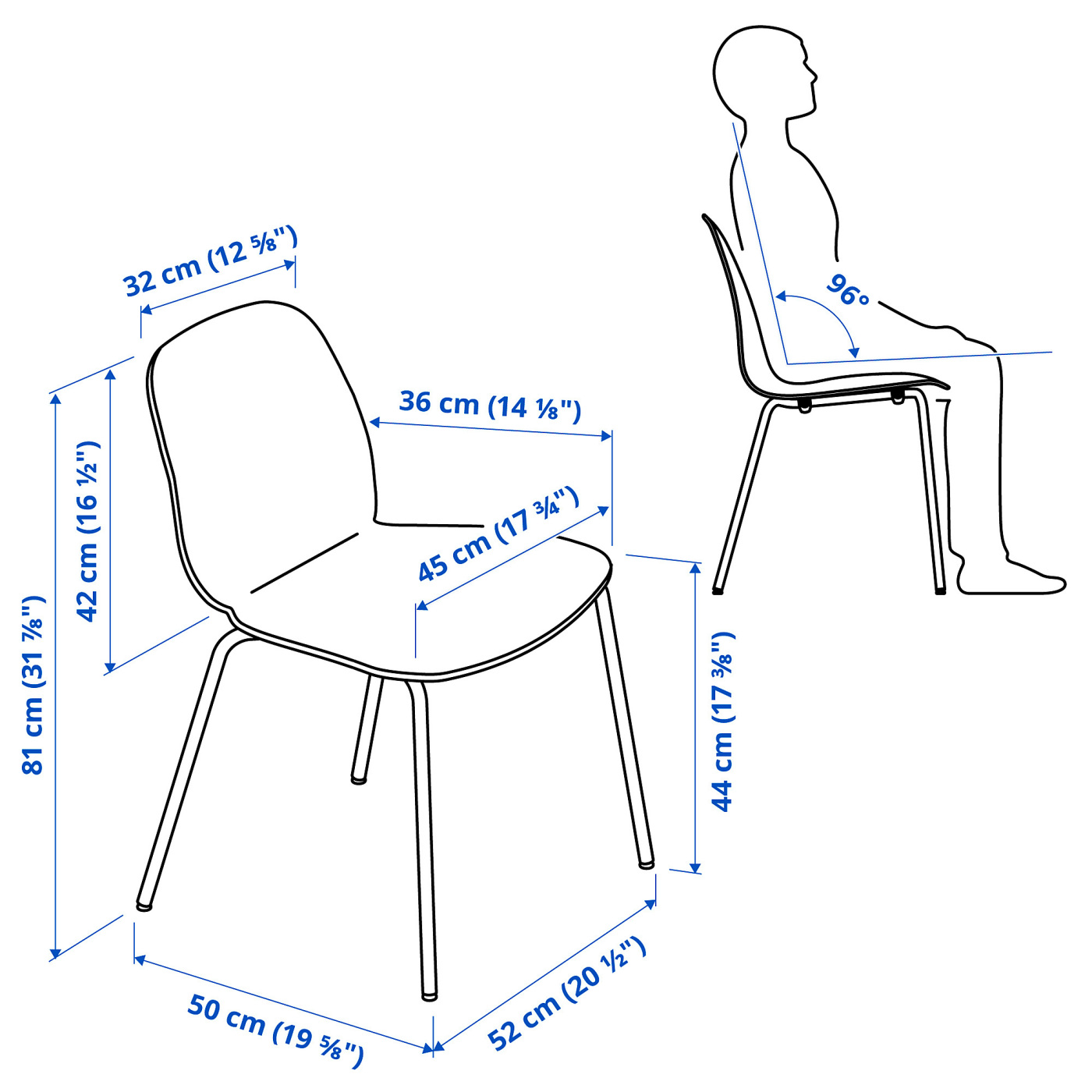 IKEA LIDAS 4脚セット DOCKSTA / LIDÅS table and 4 chairs, white white/white white, 401/2