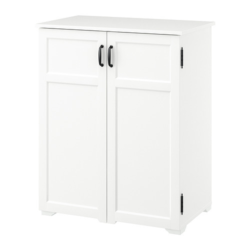SYVDE cabinet with glass doors white - IKEA