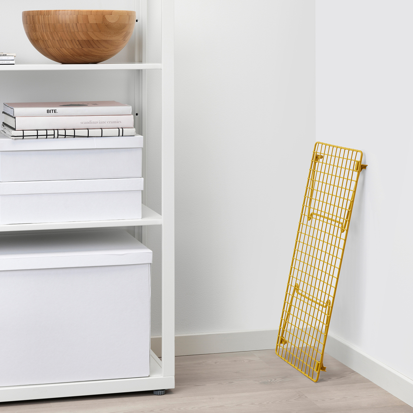 GREJIG shoe rack dark yellow - IKEA