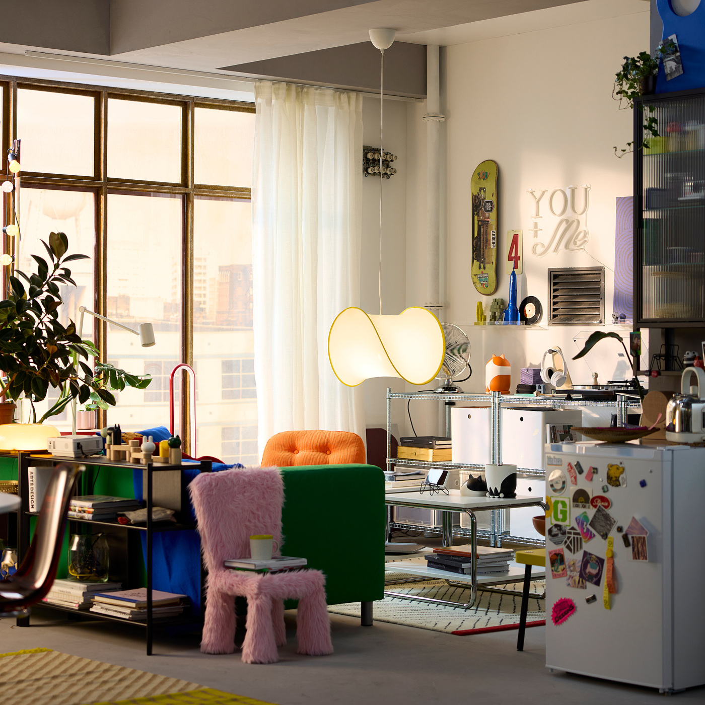 hitsujiの庭 ホワイト パステルイエロー GREJSIMOJS / HAVSDJUP pendant lamp white/yellow - IKEA