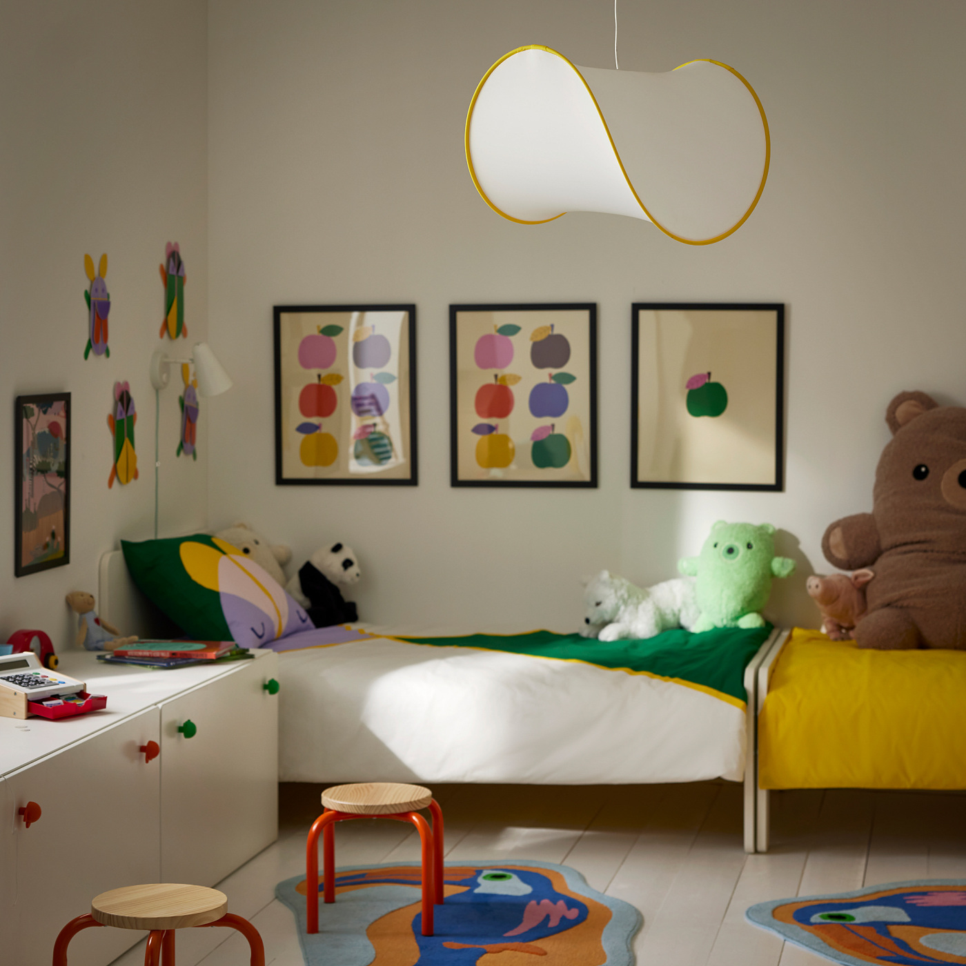 GREJSIMOJS / HAVSDJUP pendant lamp white/yellow - IKEA