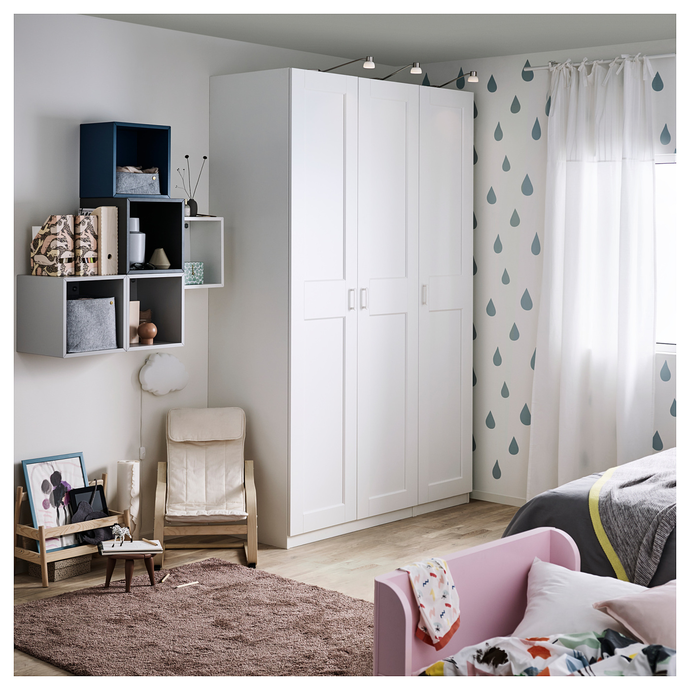 GRIMO door with hinges white - IKEA