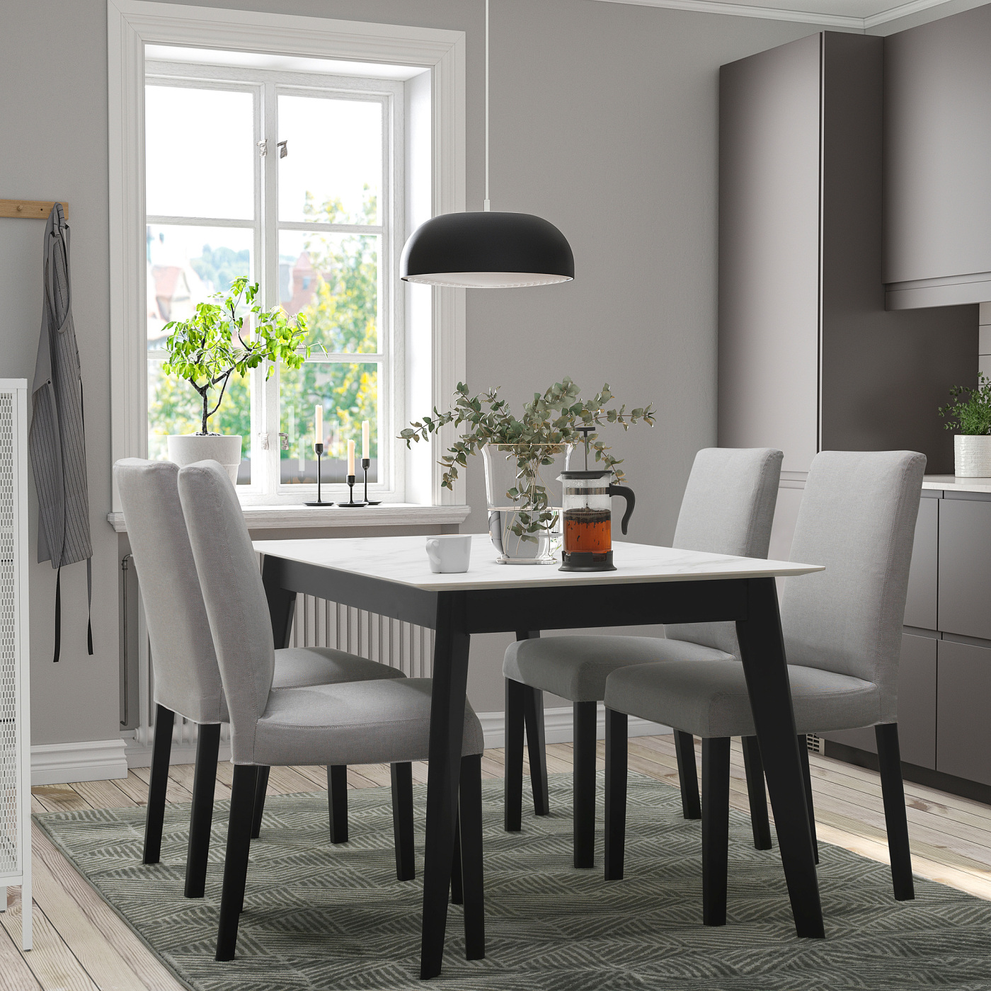 GRINDSLID dining table ceramic - IKEA