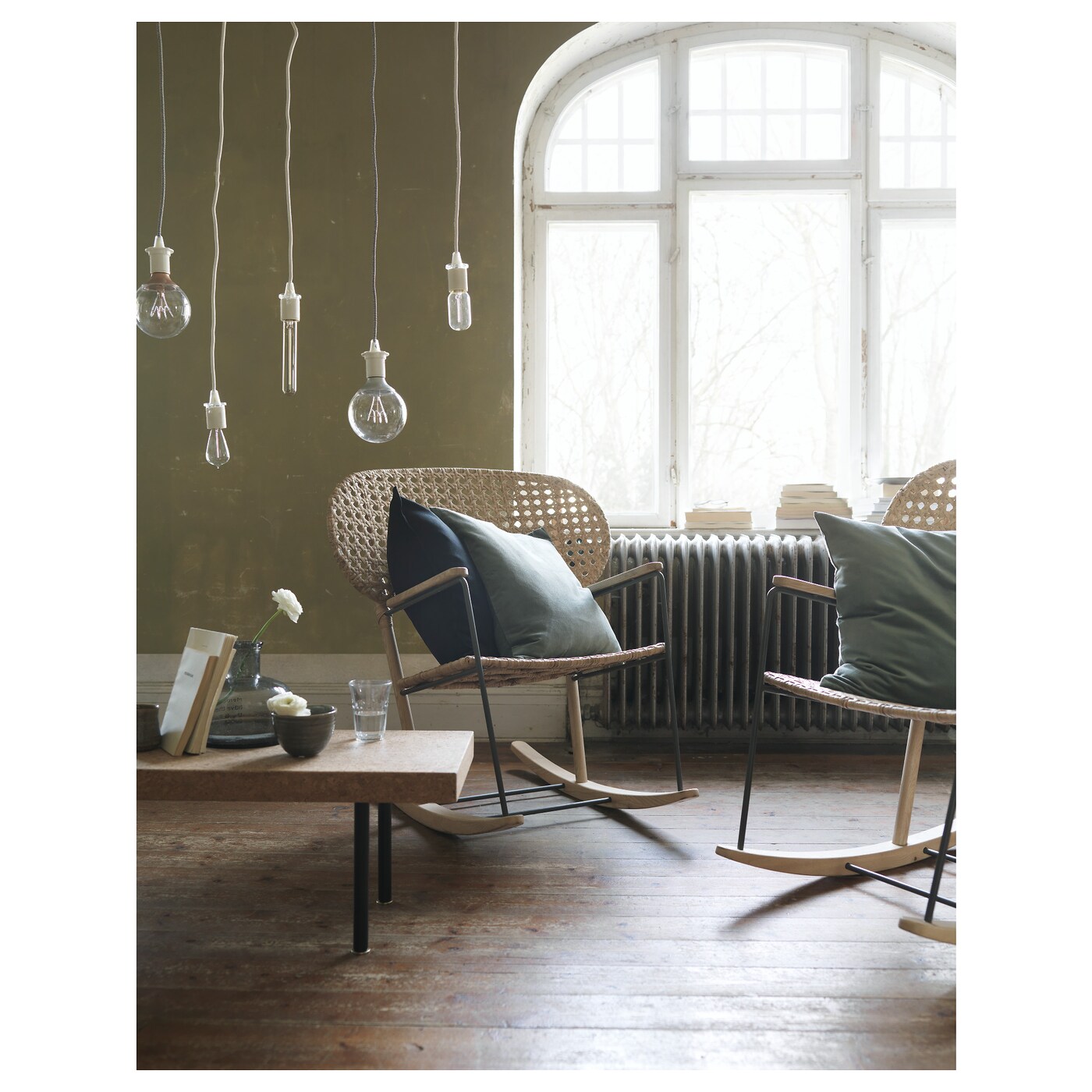 GRÖNADAL rocking-chair grey/natural - IKEA