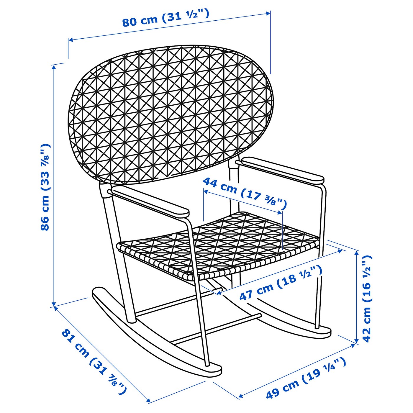 廃盤品【IKEA】ロッキングチェア GRONADAL グローナダル イケア 廃盤品【IKEA】ロッキングチェア GRONADAL グローナダル イケア