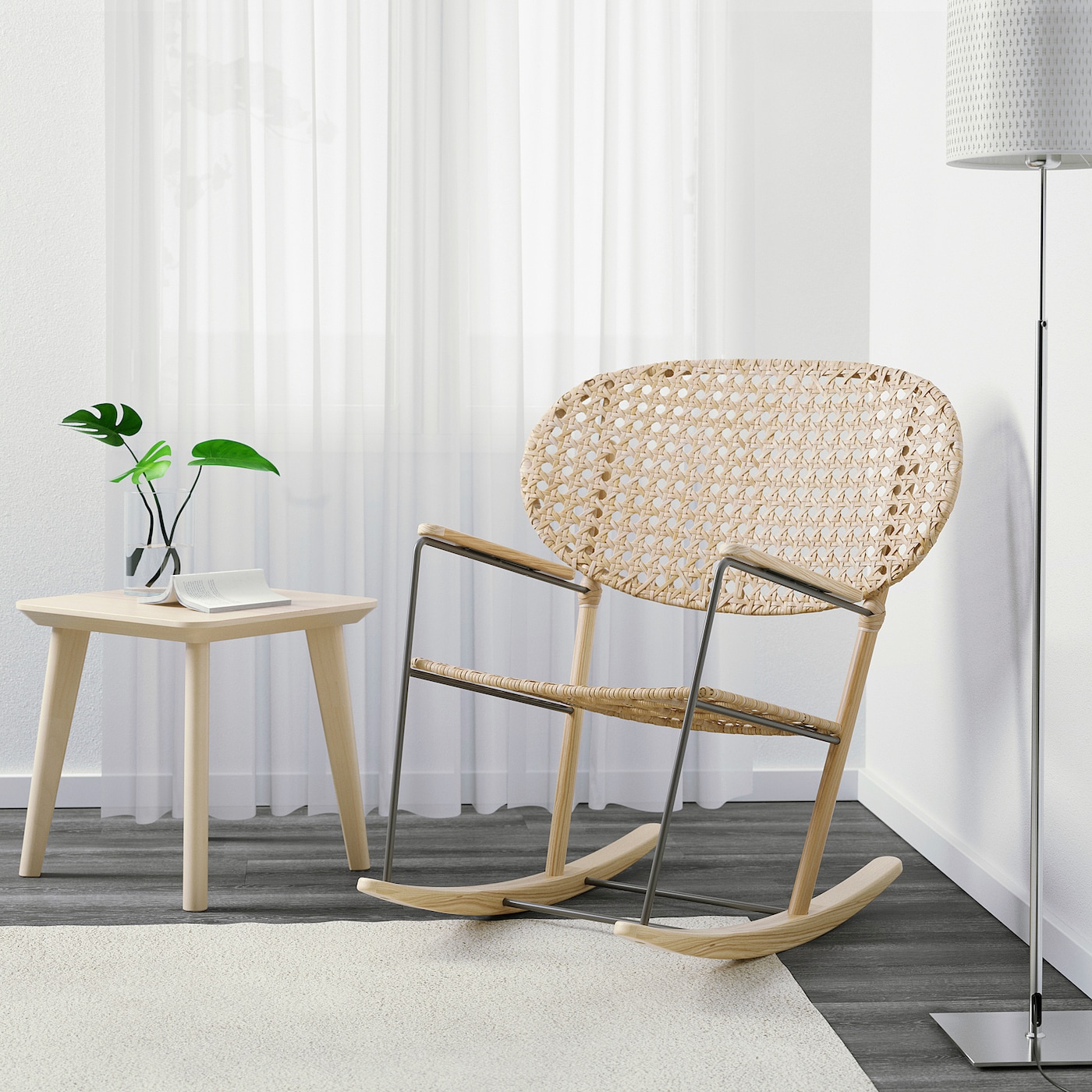 GRÖNADAL rocking-chair grey/natural - IKEA