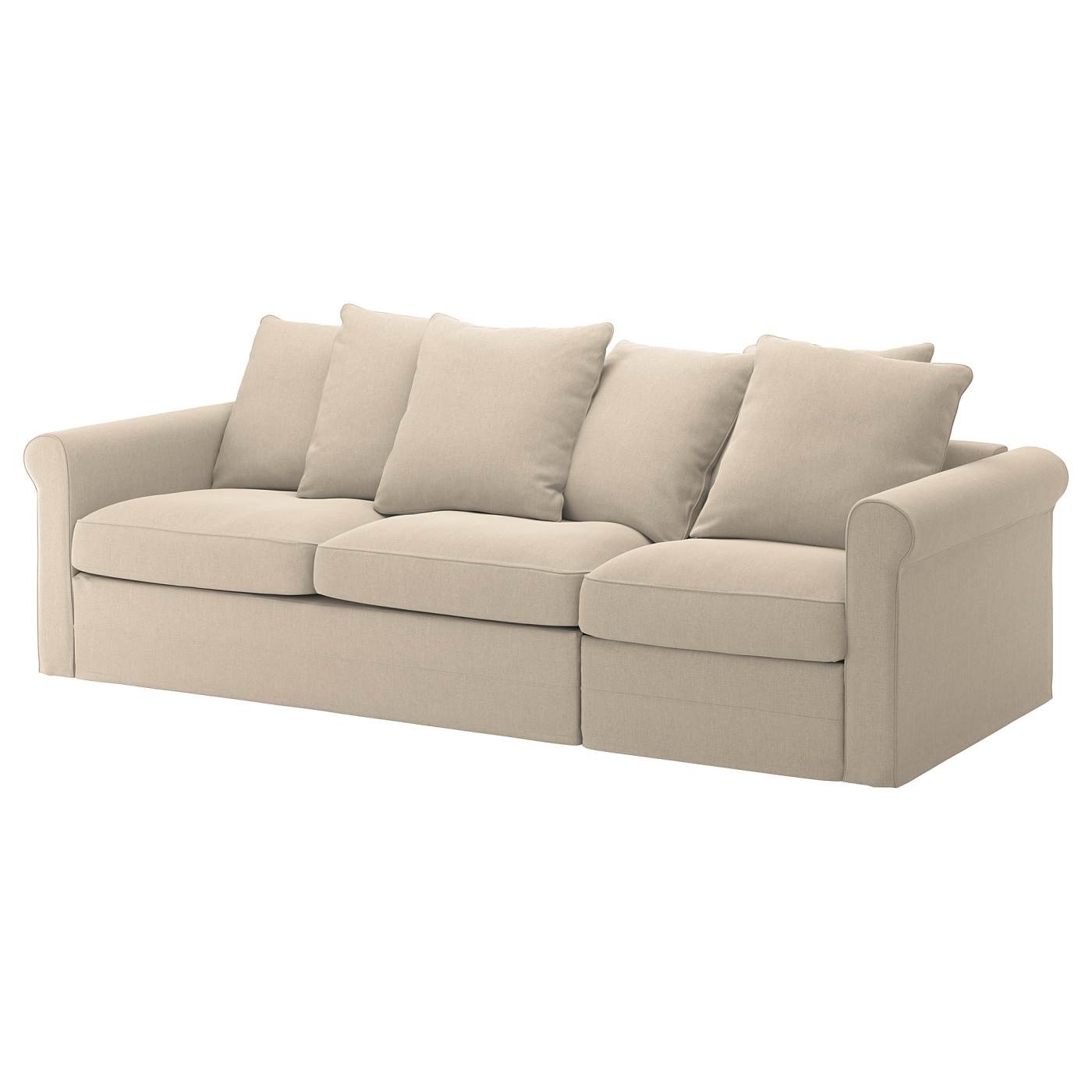 IKEA GRONLID ソファベット　カバー　ベージュ GRÖNLID cover for 3-seat sofa-bed Sporda natural - IKEA