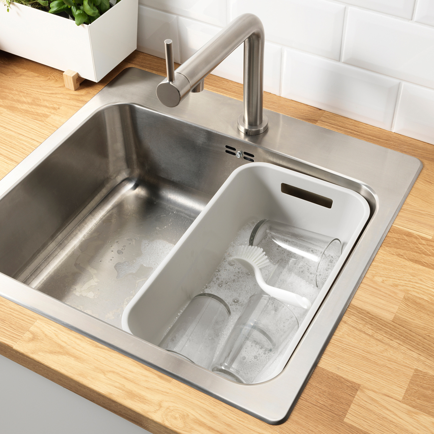 GRUNDVATTNET washing-up bowl grey - IKEA