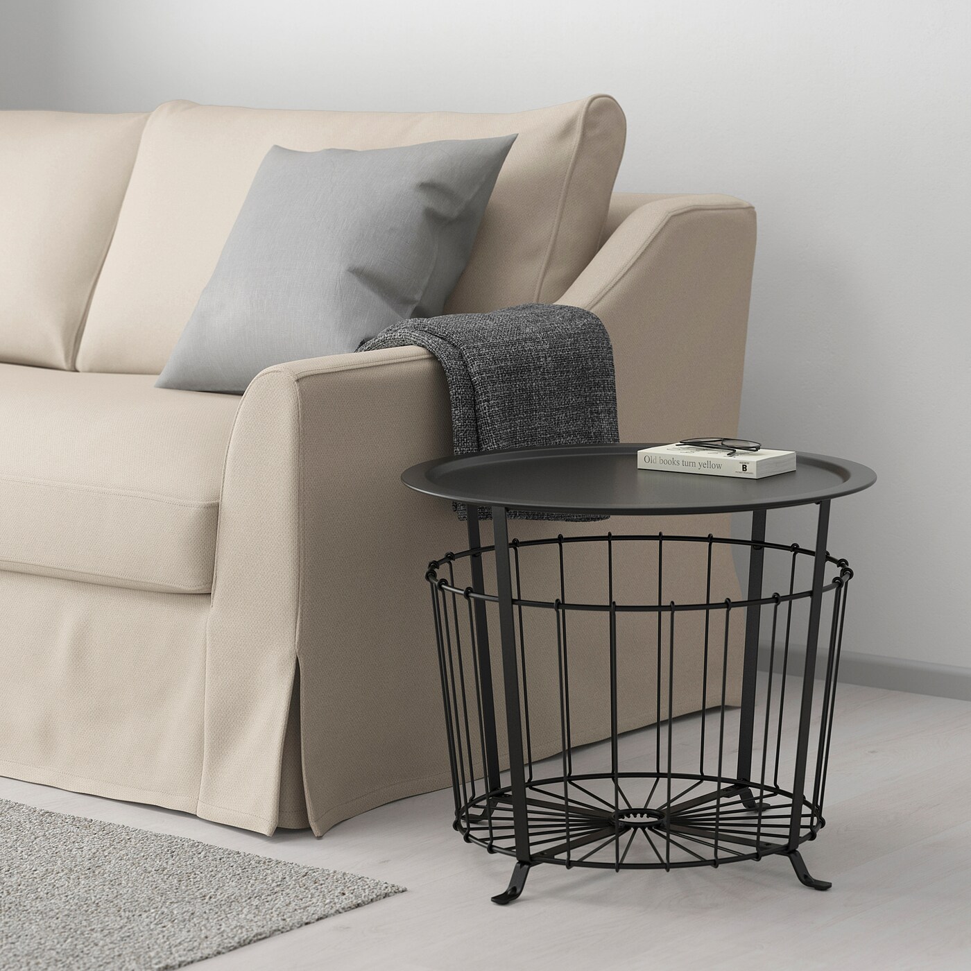SALE！【送料込み】IKEA GUALÖV グアローヴ リビングテーブル GUALÖV storage table black - IKEA
