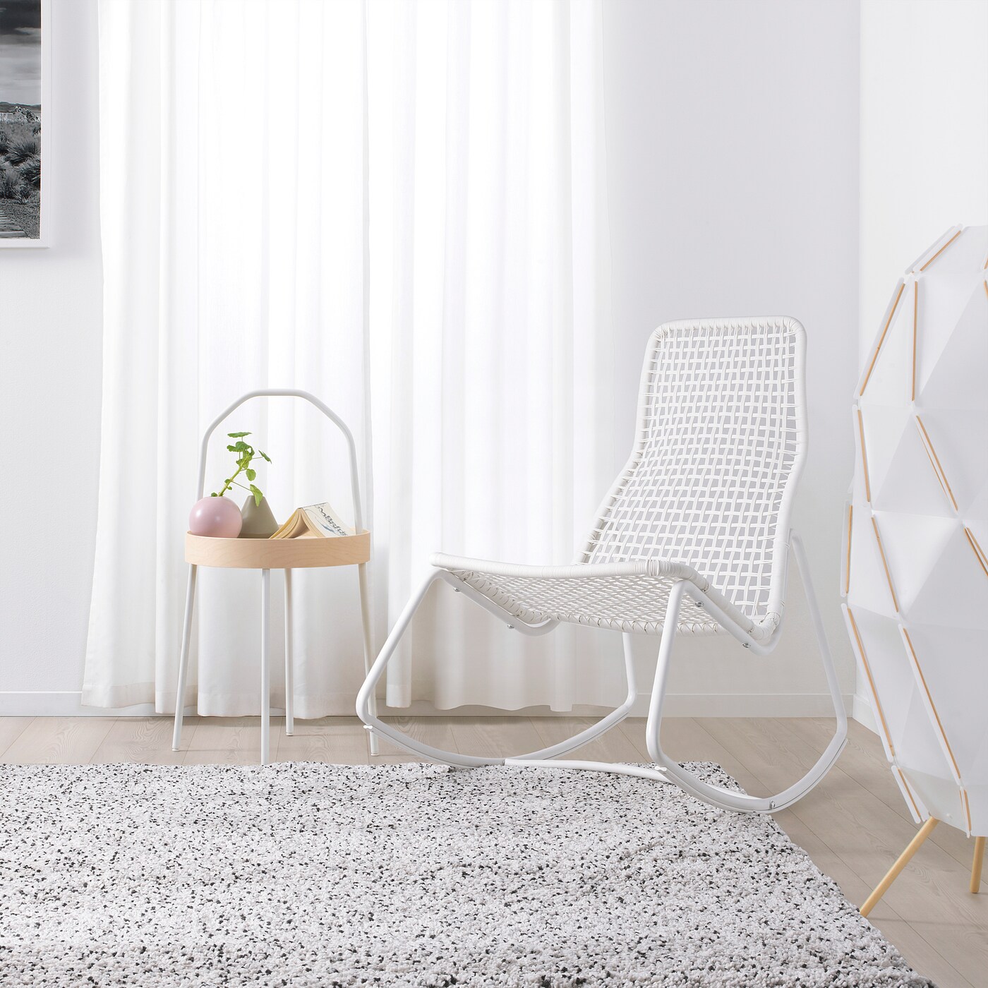 IKEA gubbon グボーンロッキングチェア GUBBÖN rocking-chair, in/outdoor white - IKEA